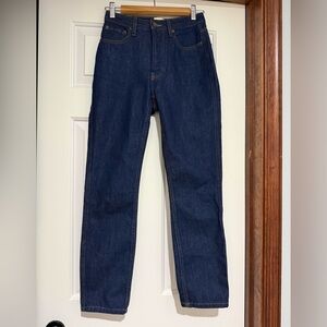 Sezane Brut Dark Wash Denim Jeans Size 24